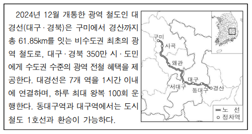 다음 자료를 바탕으로 예상할 수 있는 지역의 변화로 적절한 것은?
