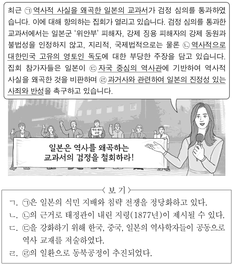 밑줄 친 ㉠ ~ ㉣에 대한 옳은 설명만을 <보기>에서 고른 것은?