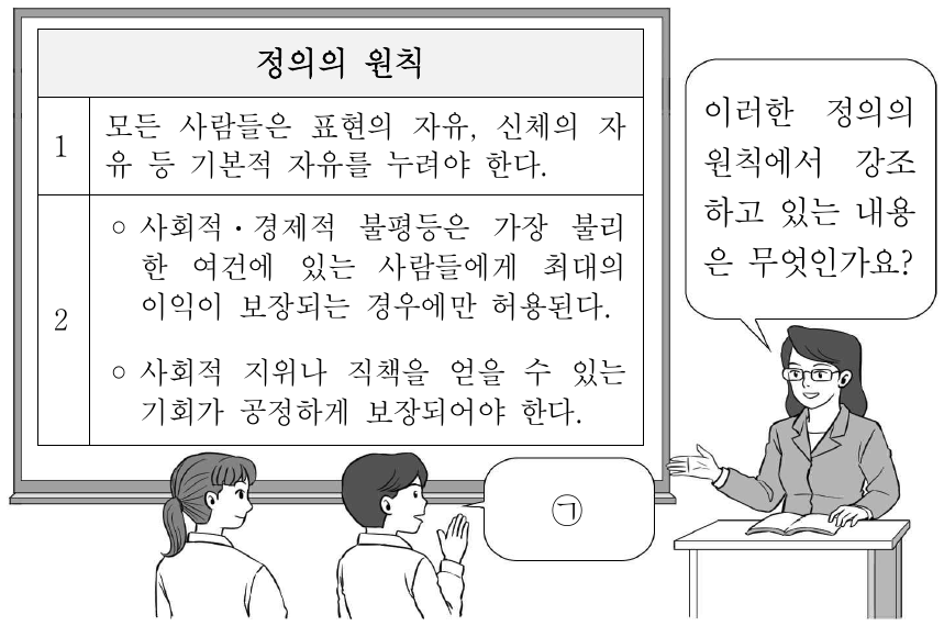 ㉠에 들어갈 내용으로 가장 적절한 것은?