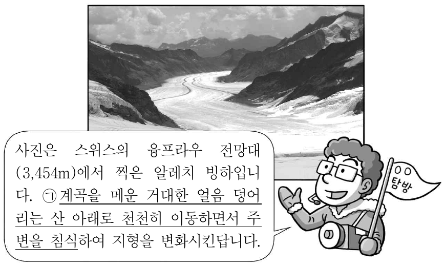 다음 자료의 ㉠과 관련된 지형으로 옳은 것은?