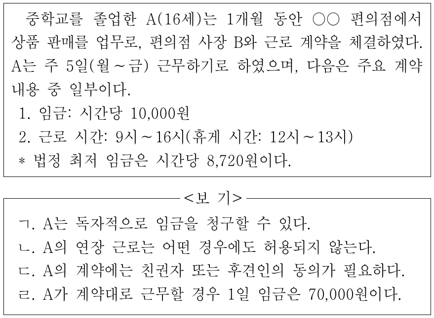 다음 사례에 대한 옳은 설명만을 <보기>에서 고른 것은?