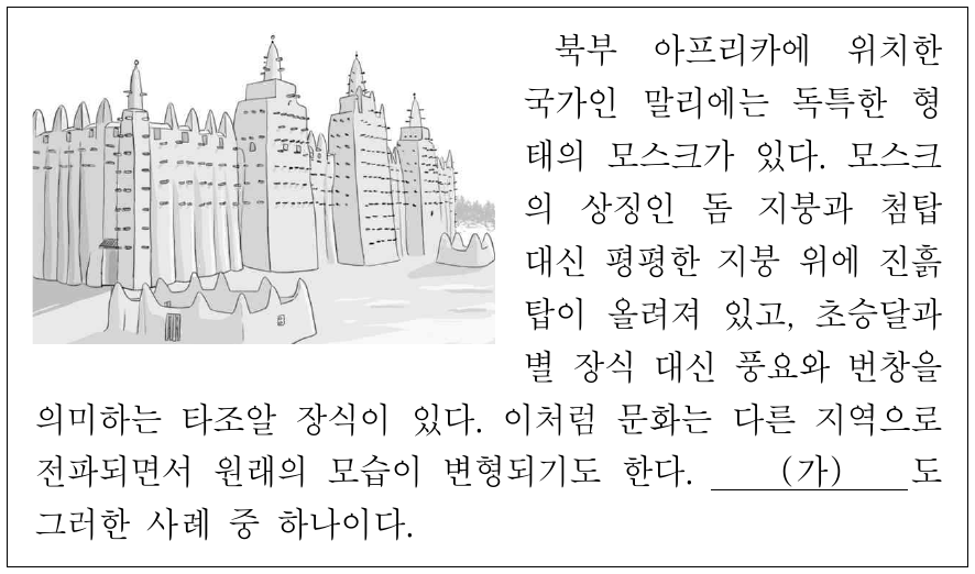 다음 자료의 (가)에 들어갈 내용으로 가장 적절한 것은?