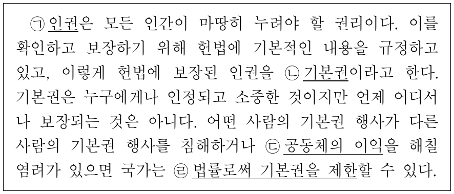 밑줄 친 ㉠ ~ ㉣에 대한 설명으로 옳지 않은 것은?